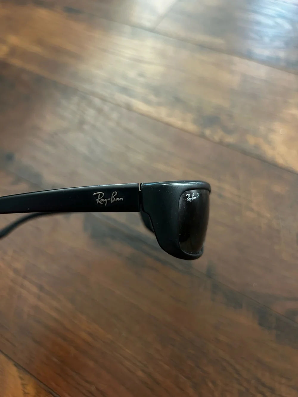 RAY-BAN RB4053 MATTE BLACK POLARIZED SLEEK WRAP SUNGLASSES
